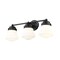 Z-Lite Vaughn 3 Light Vanity, Matte Black & Matte Opal 735-3V-MB - alternate 1